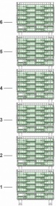 Apilamiento mximo 5 + 1 CESTAS COMPLETAS de botellas